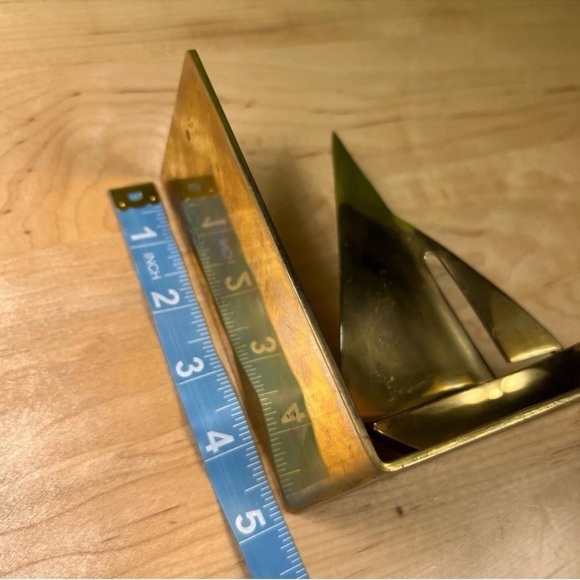 Brass Midcentury Gatco Sailboat Bookends - Picture 6 of 7